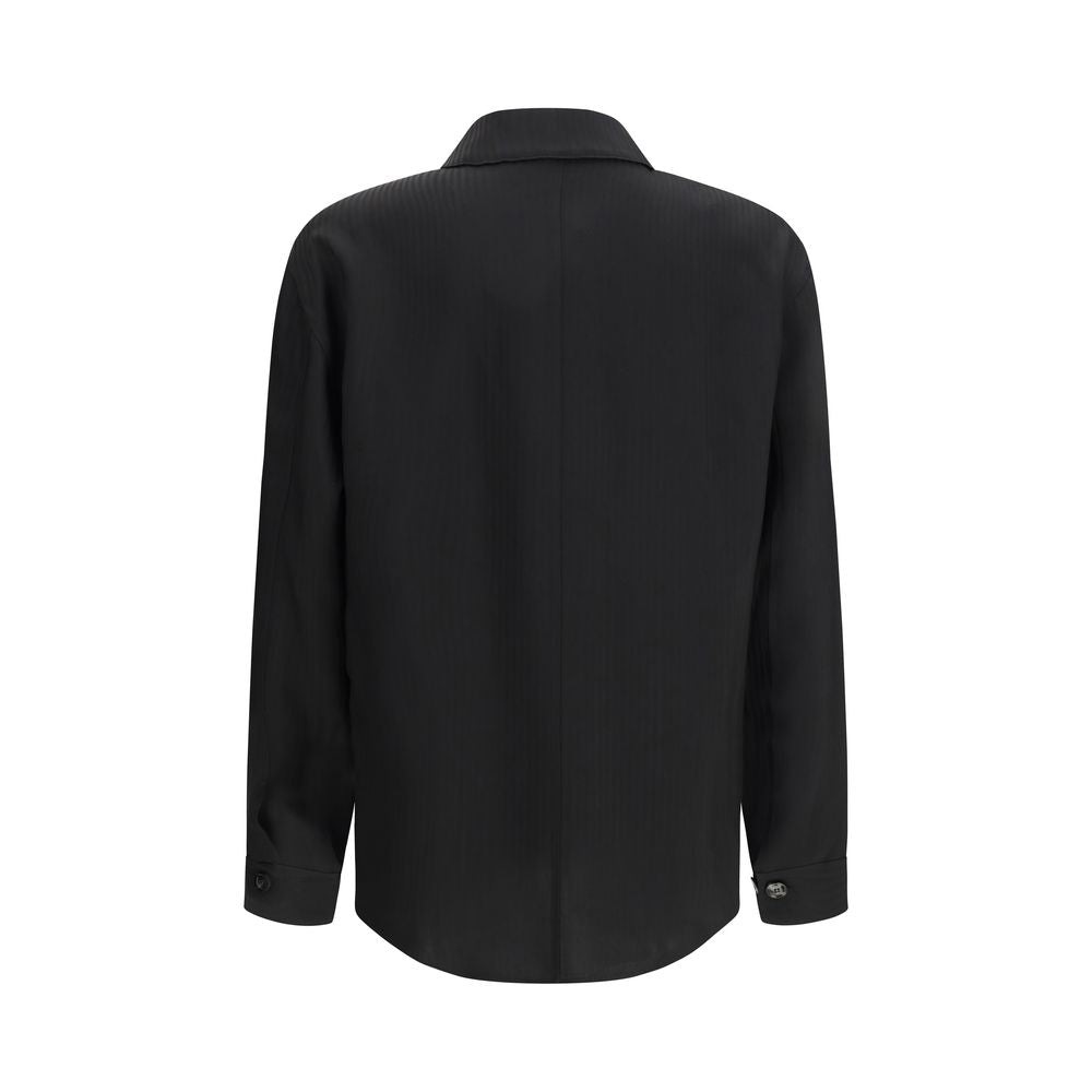 Giorgio Armani Schwarzes Hemd aus Viskose
