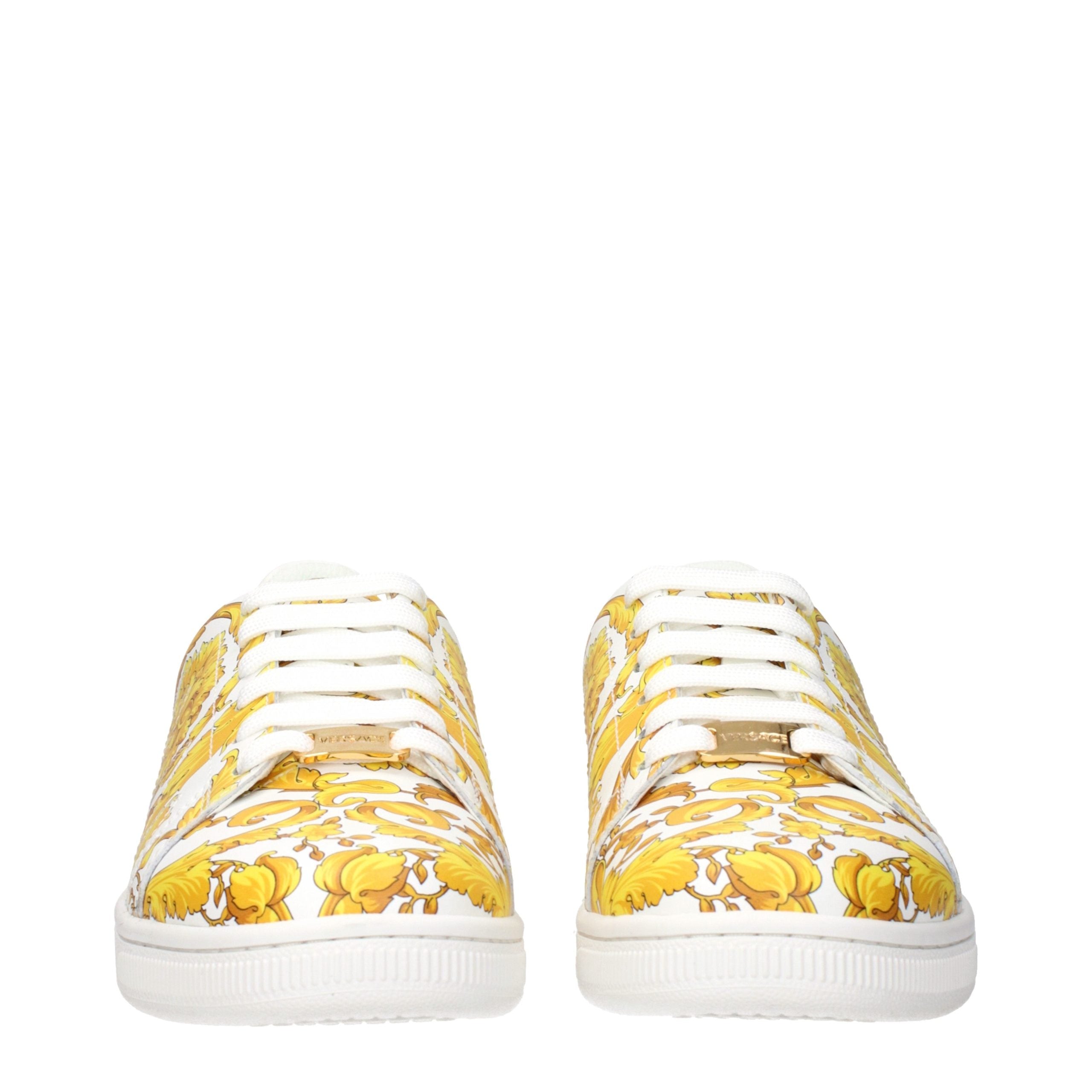 Versace Weiße Leder-Sneaker