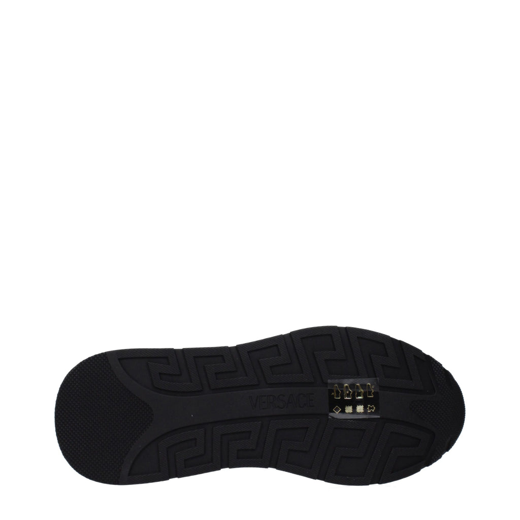 Versace Weiße Low-Top-Sneaker aus Leder