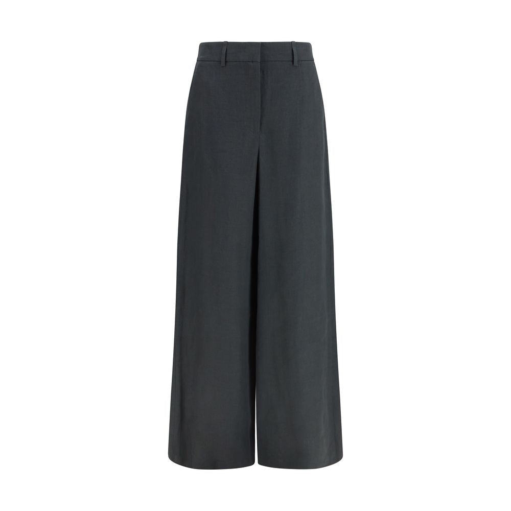 Giorgio Armani Braune Leinenhose