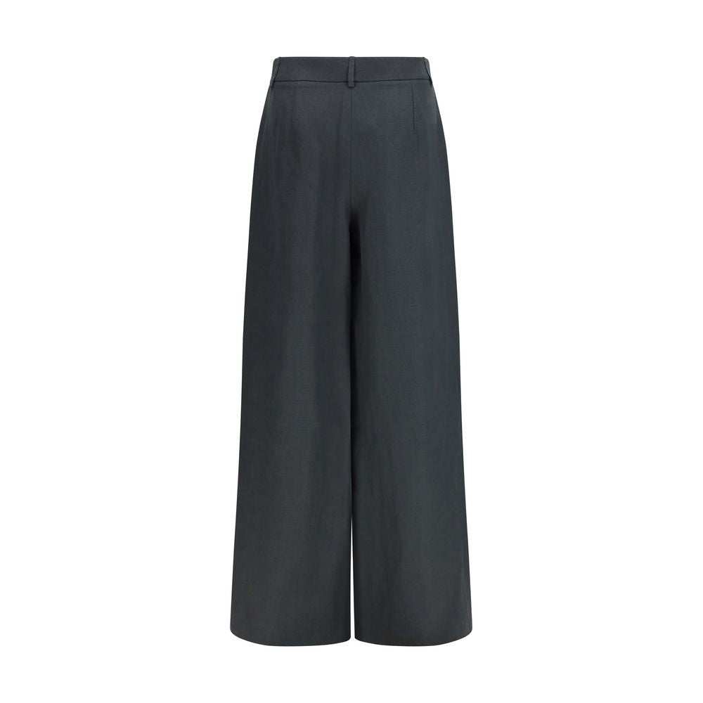 Giorgio Armani Braune Leinenhose