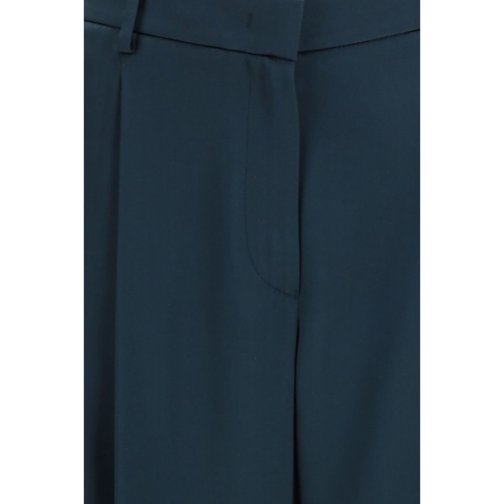 Giorgio Armani Blaue Seidenhose für die Freizeit