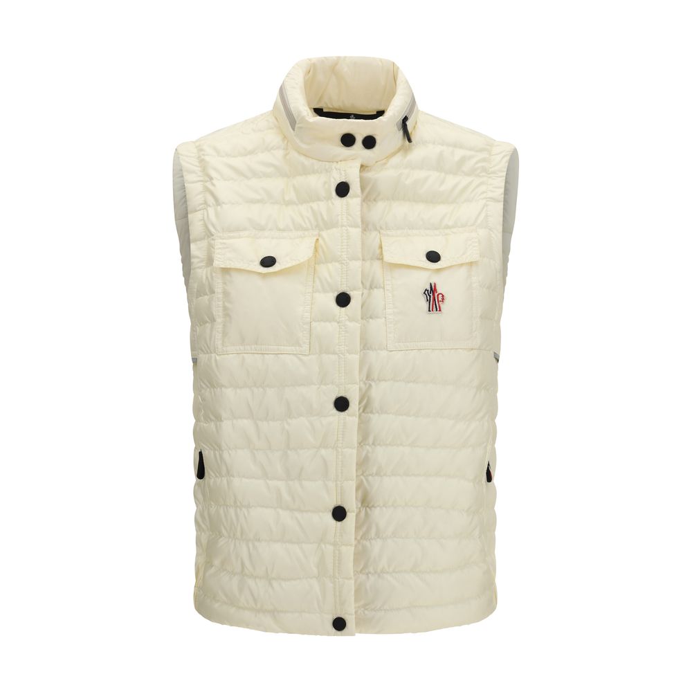 Moncler Grenoble Beige Polyamid Ärmellose Jacke