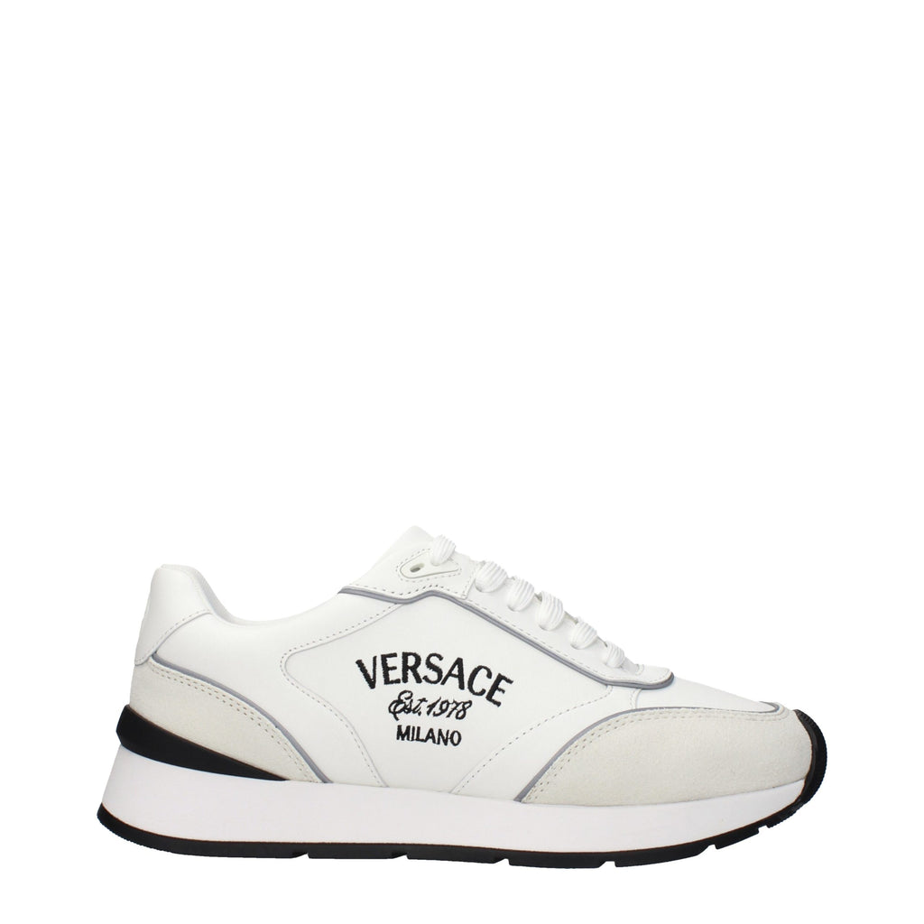 Versace Weiße Leder-Athletic-Sneaker