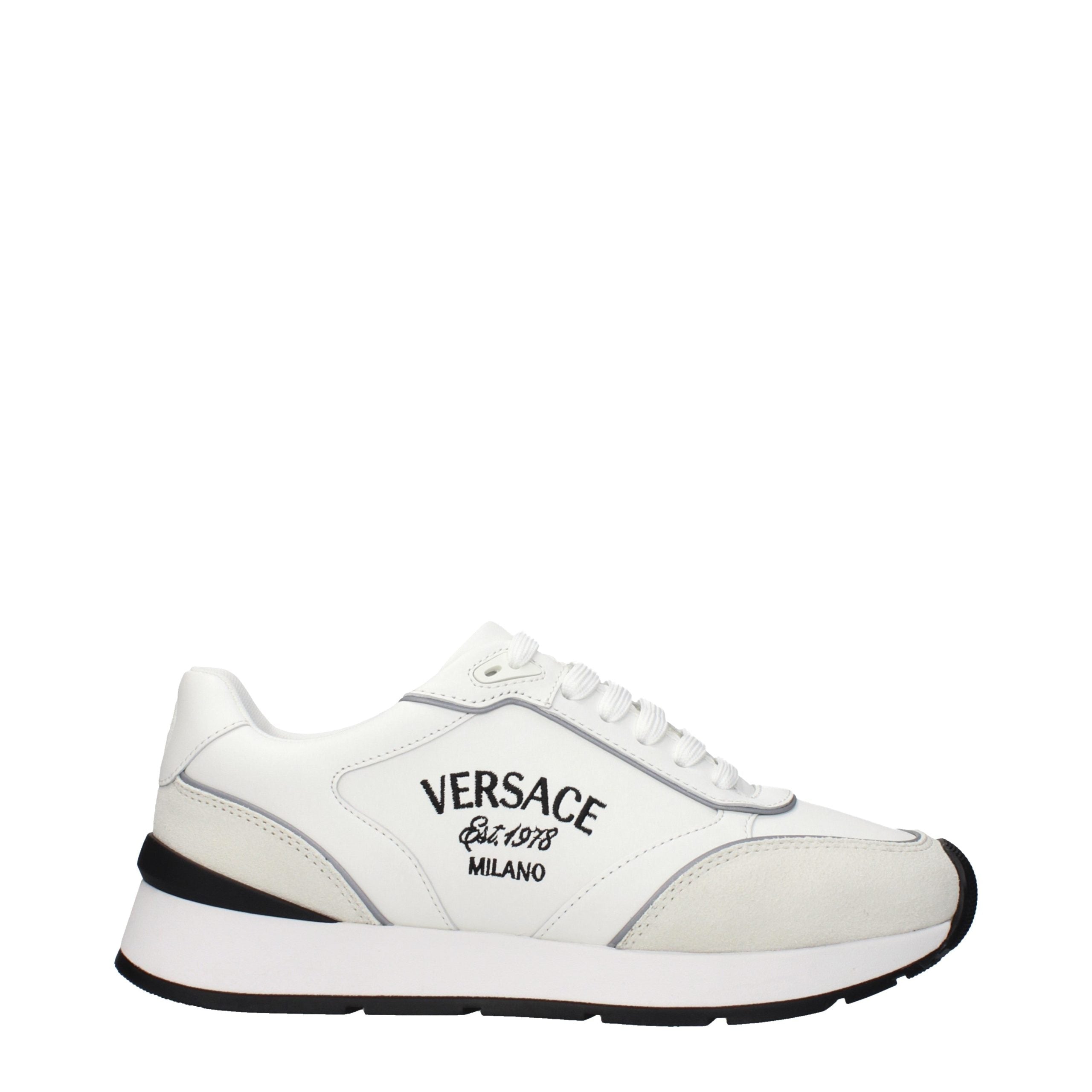 Versace Weiße Leder-Athletic-Sneaker
