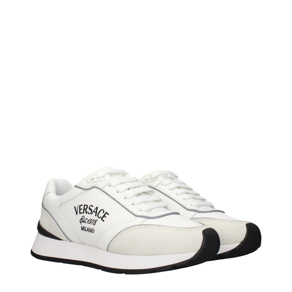 Versace Weiße Leder-Athletic-Sneaker