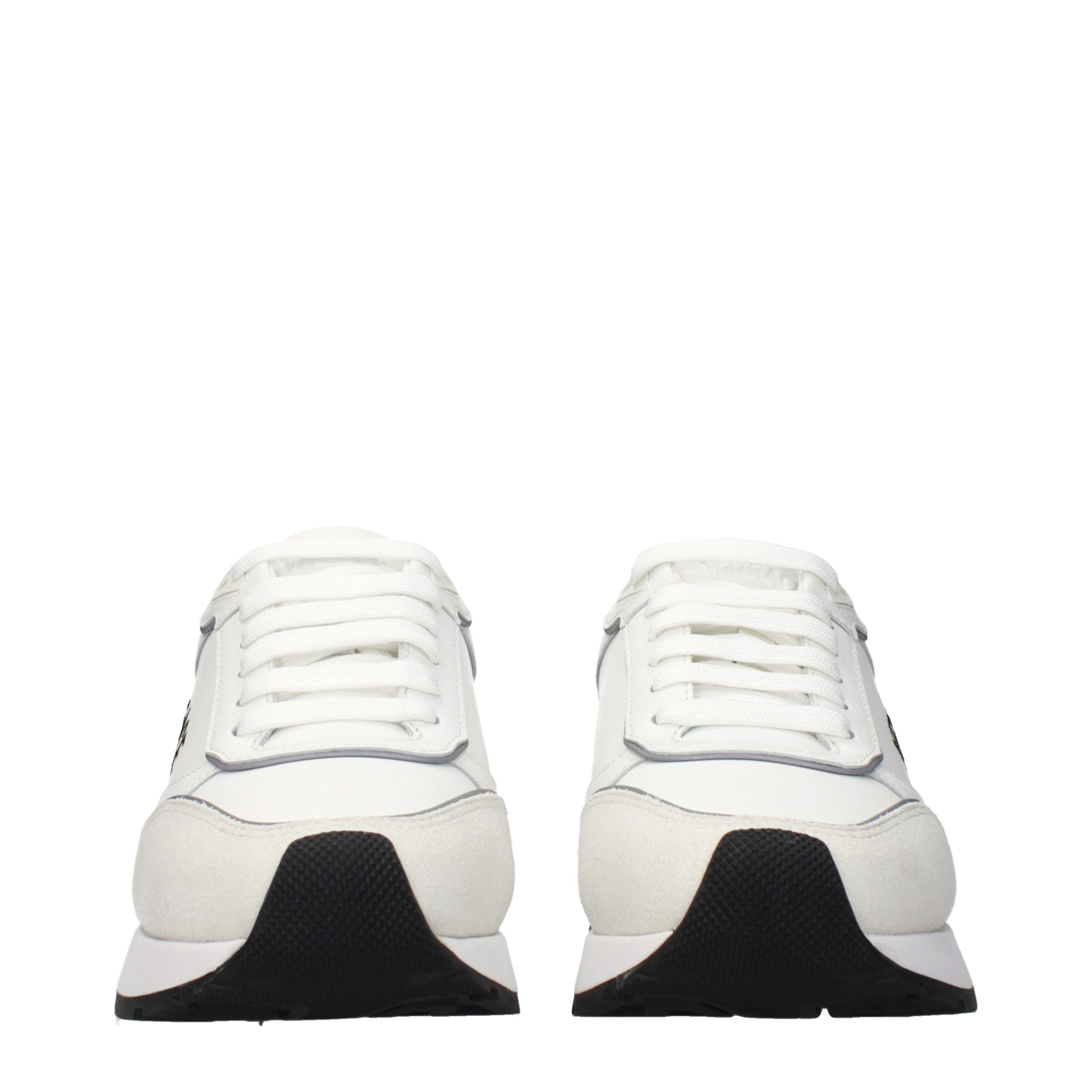 Versace Weiße Leder-Athletic-Sneaker