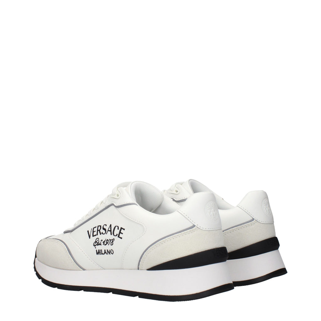 Versace Weiße Leder-Athletic-Sneaker
