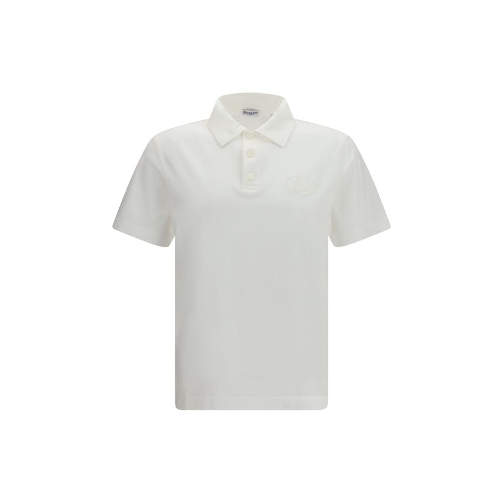 Burberry Weißes Poloshirt aus Baumwolle