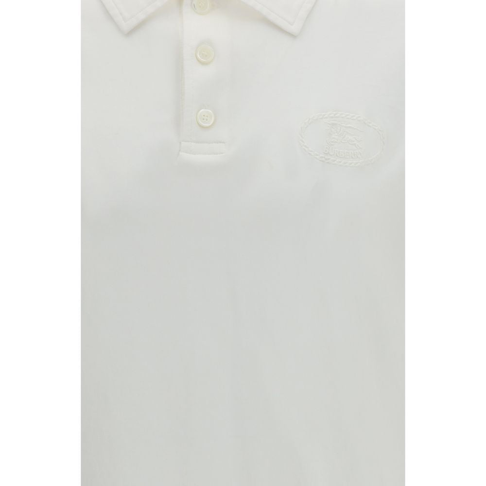 Burberry Weißes Poloshirt aus Baumwolle