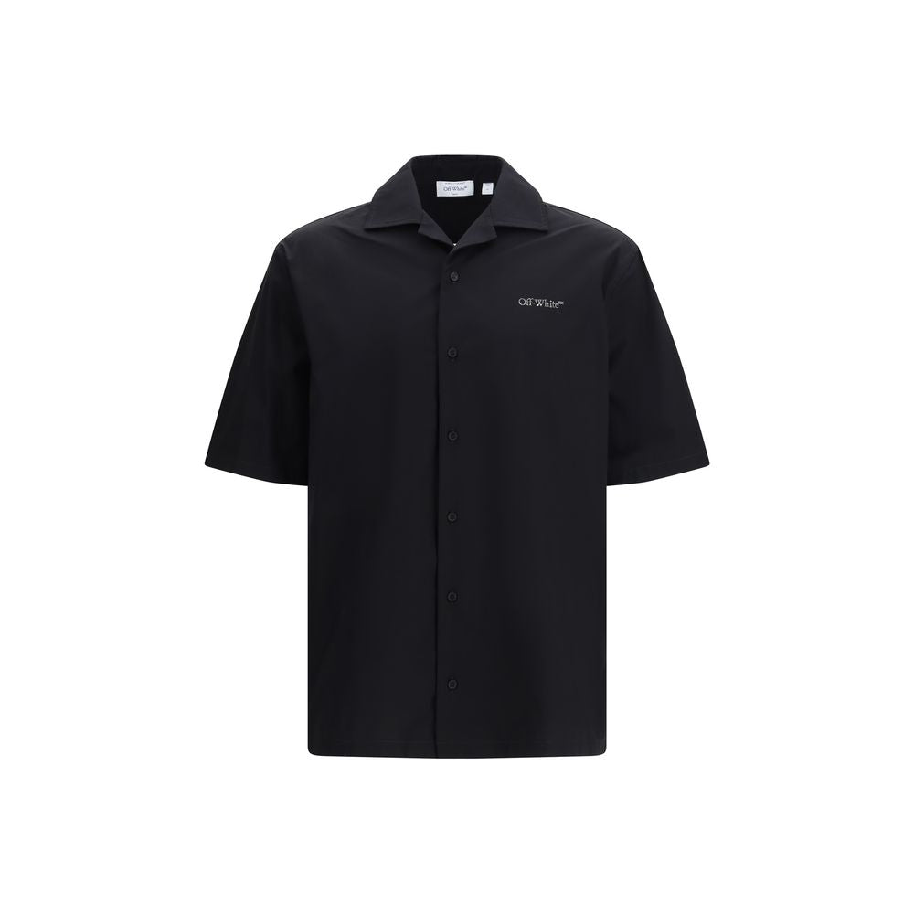 Off-White Schwarzes Baumwollhemd