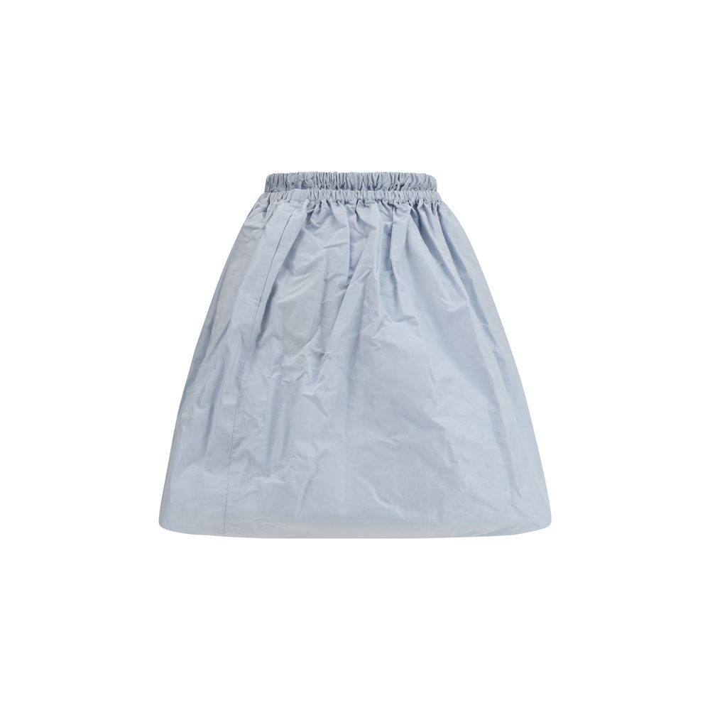 Prada Langer Seidenrock in Blau