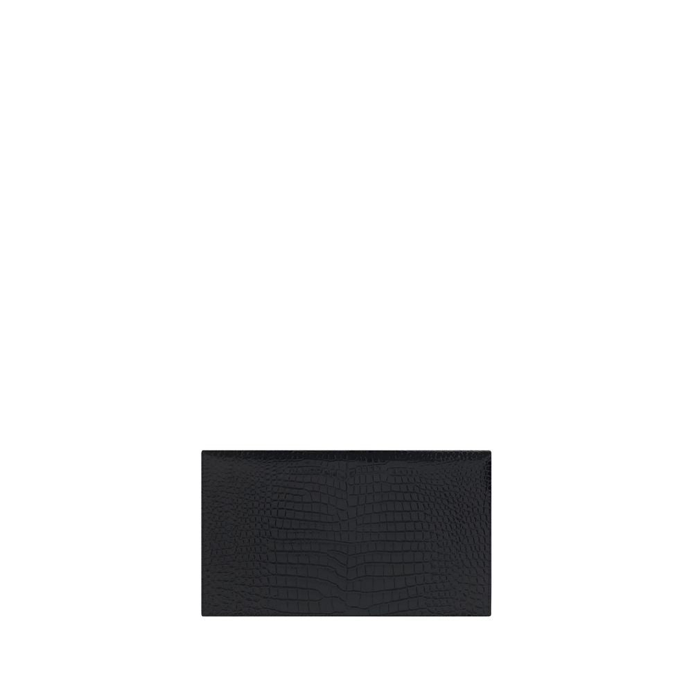 Saint Laurent Schwarze Kalbsleder Bos Taurus Accessoires