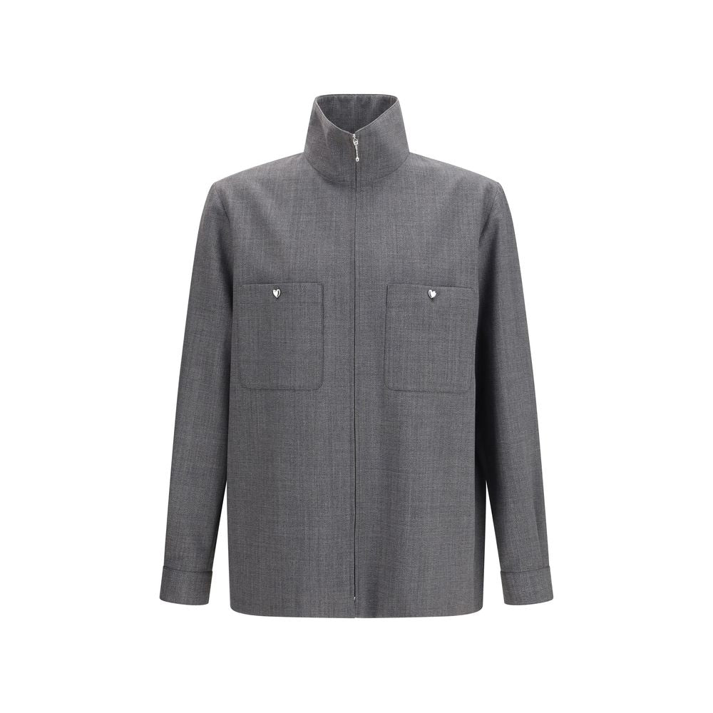 Valentino Grauer Wollmantel