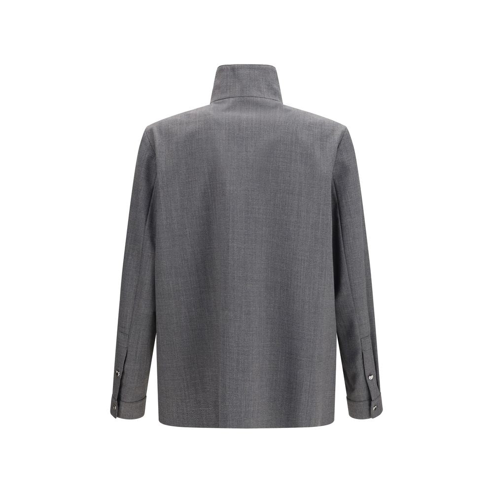 Valentino Grauer Wollmantel