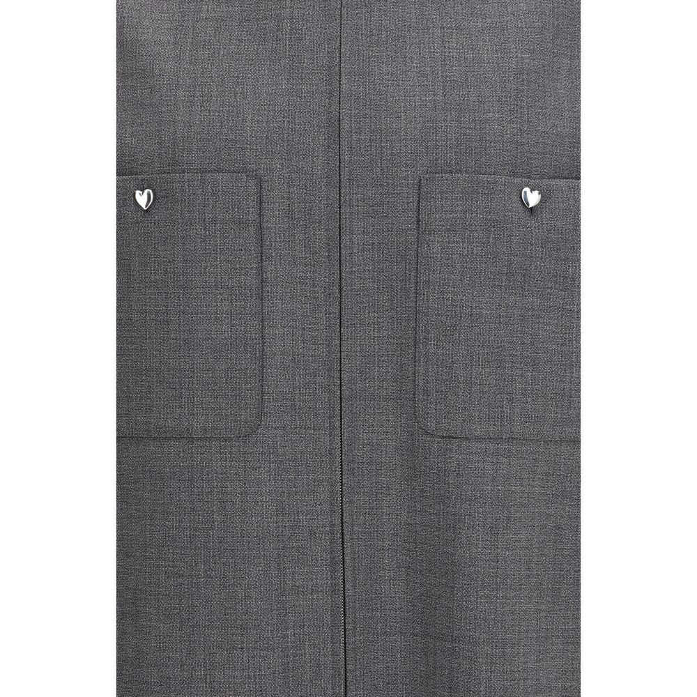 Valentino Grauer Wollmantel