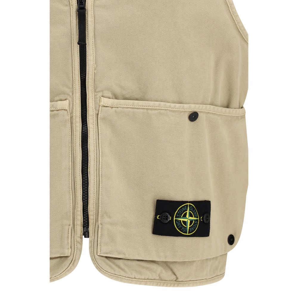 Stone Island Beige Baumwoll-Sweatshirt