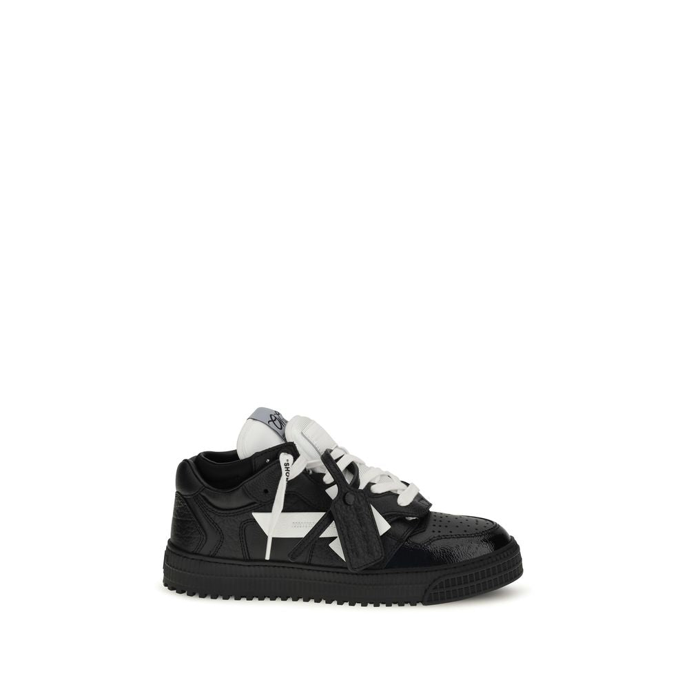 Off-White Mehrfarbige Bos Taurus Kalbsleder-Sneaker im Athletic-Stil