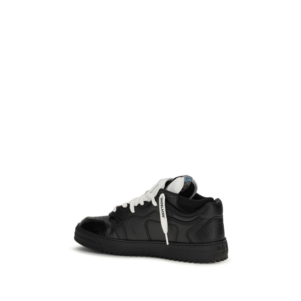 Off-White Mehrfarbige Bos Taurus Kalbsleder-Sneaker im Athletic-Stil