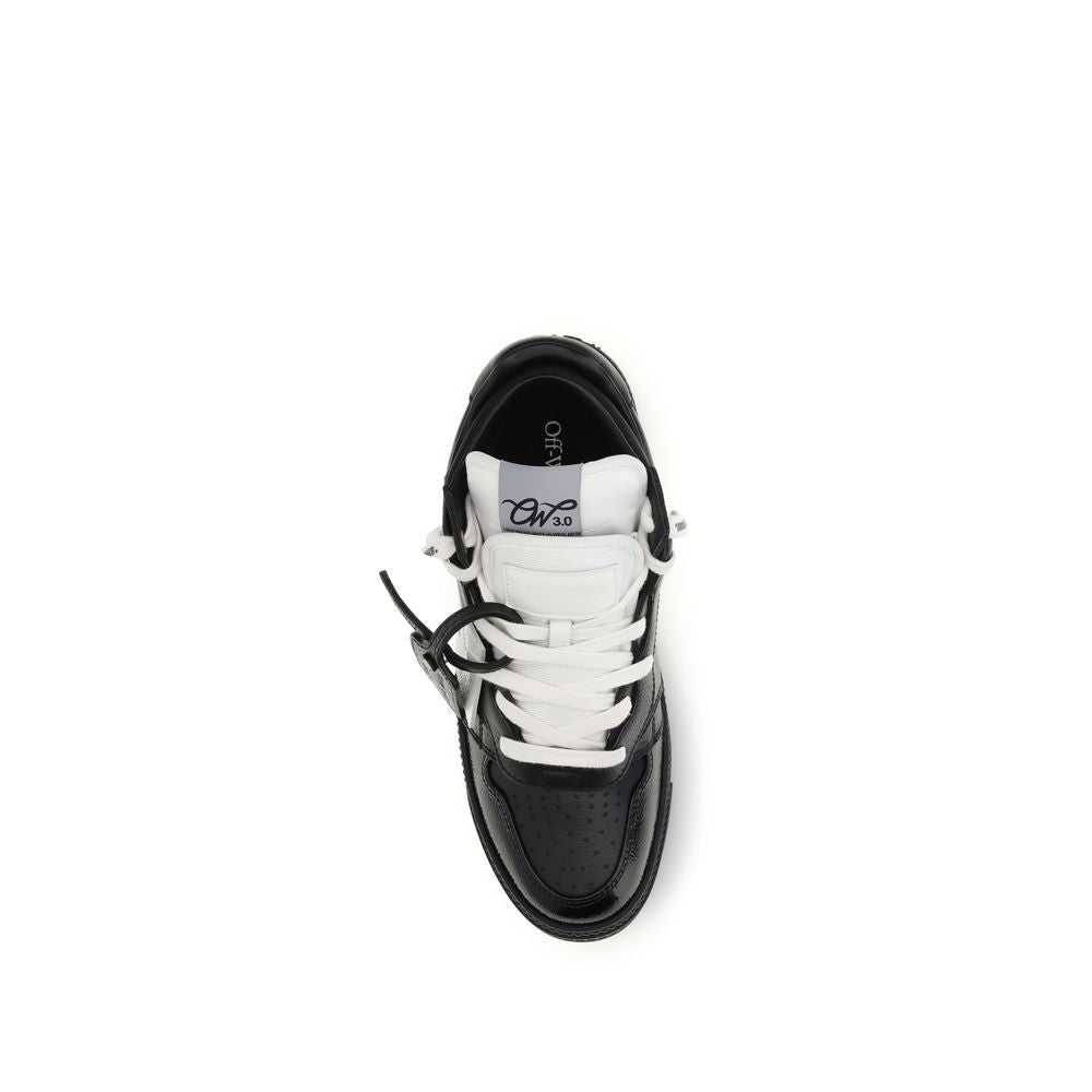 Off-White Mehrfarbige Bos Taurus Kalbsleder-Sneaker im Athletic-Stil