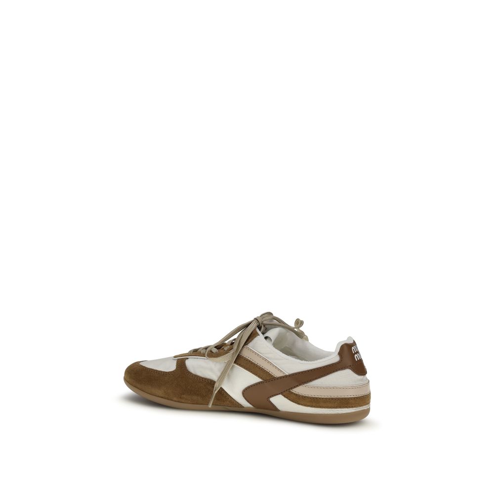 Miu Miu Mehrfarbige Bos Taurus Kalbsleder-Sneaker "Gymnasium"