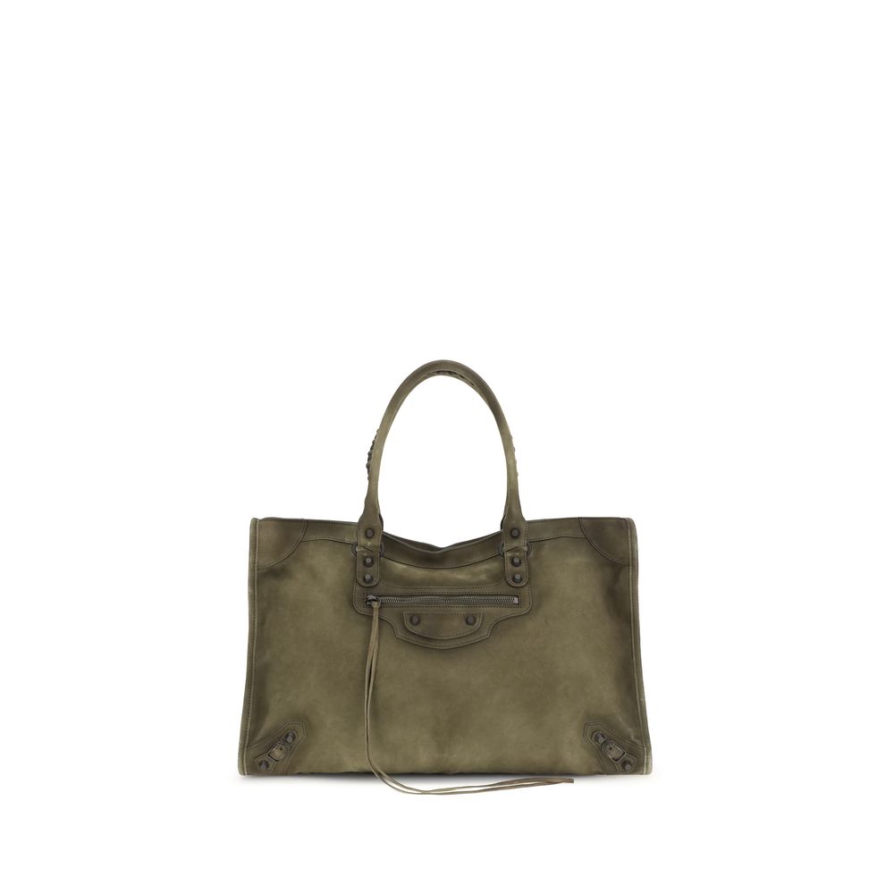 Balenciaga Bicolor Calf Leather Bos Taurus Schultertasche