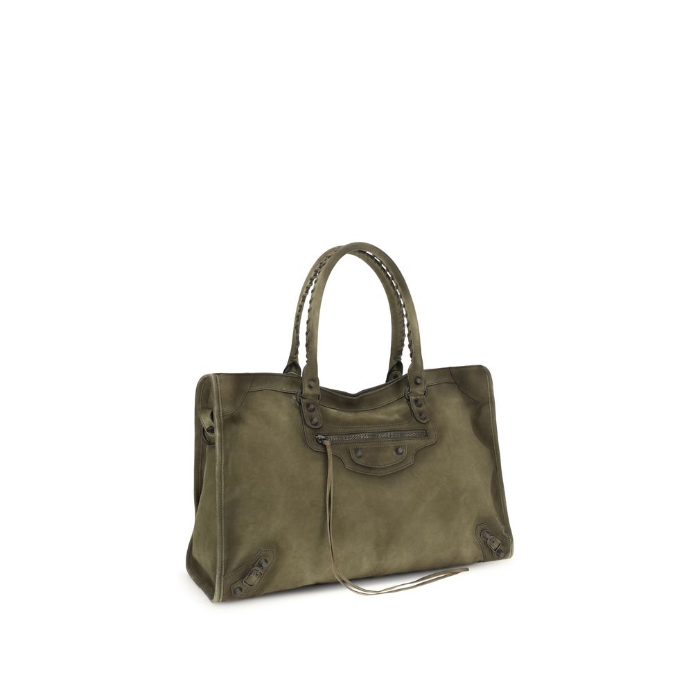 Balenciaga Bicolor Calf Leather Bos Taurus Schultertasche