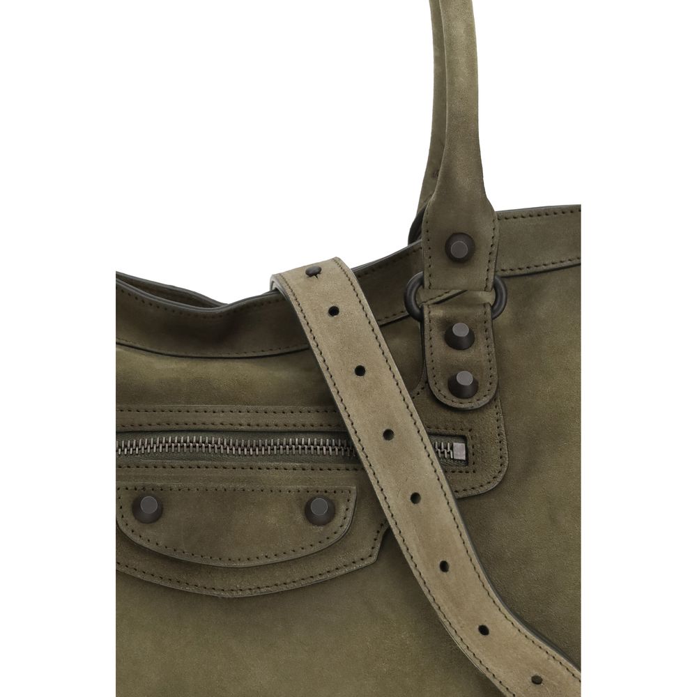 Balenciaga Bicolor Calf Leather Bos Taurus Schultertasche