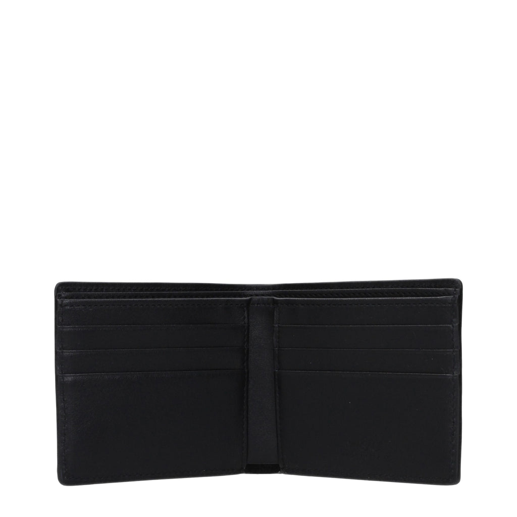 Versace Schwarze Ledergeldbörse