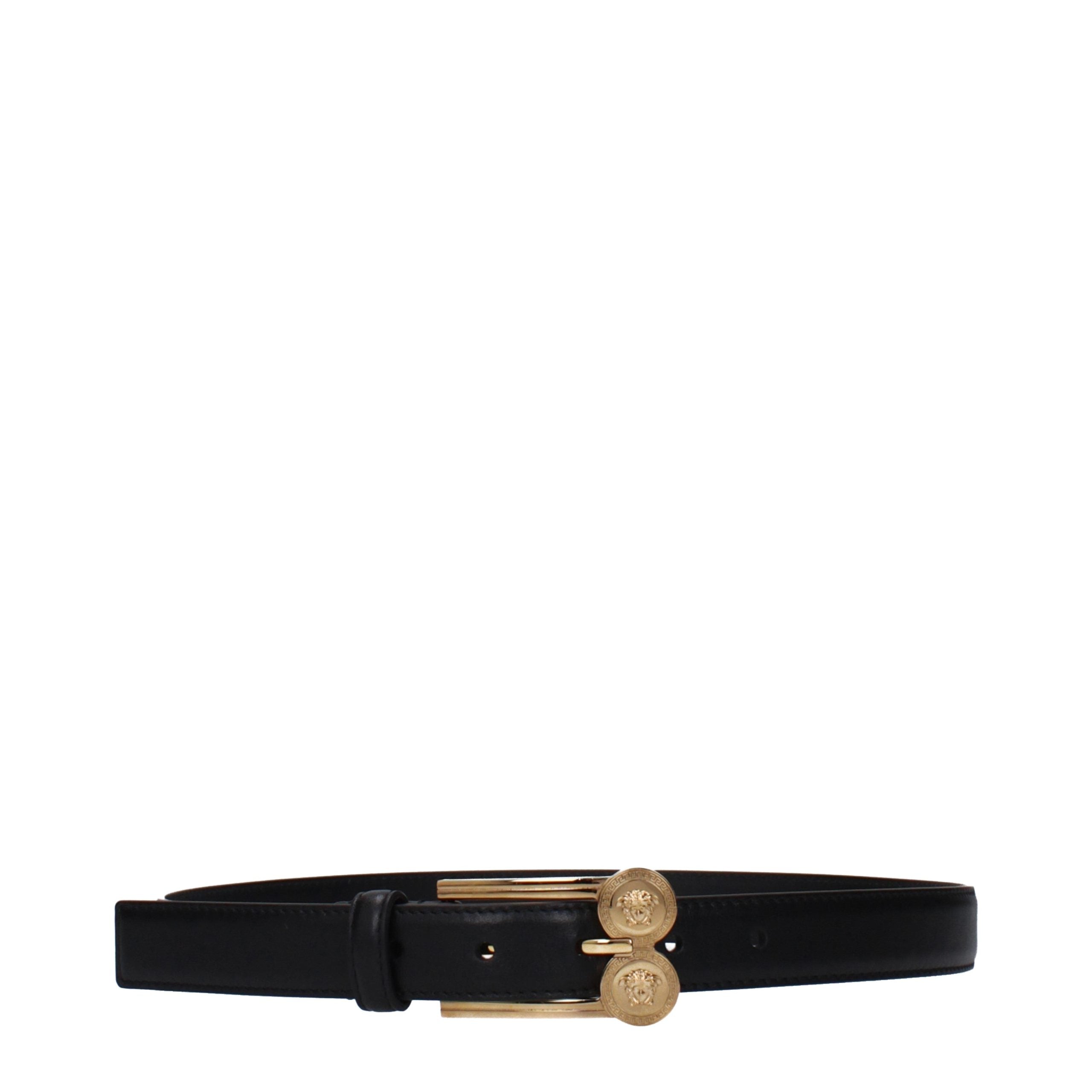 Versace Schwarzer Ledergürtel Regular