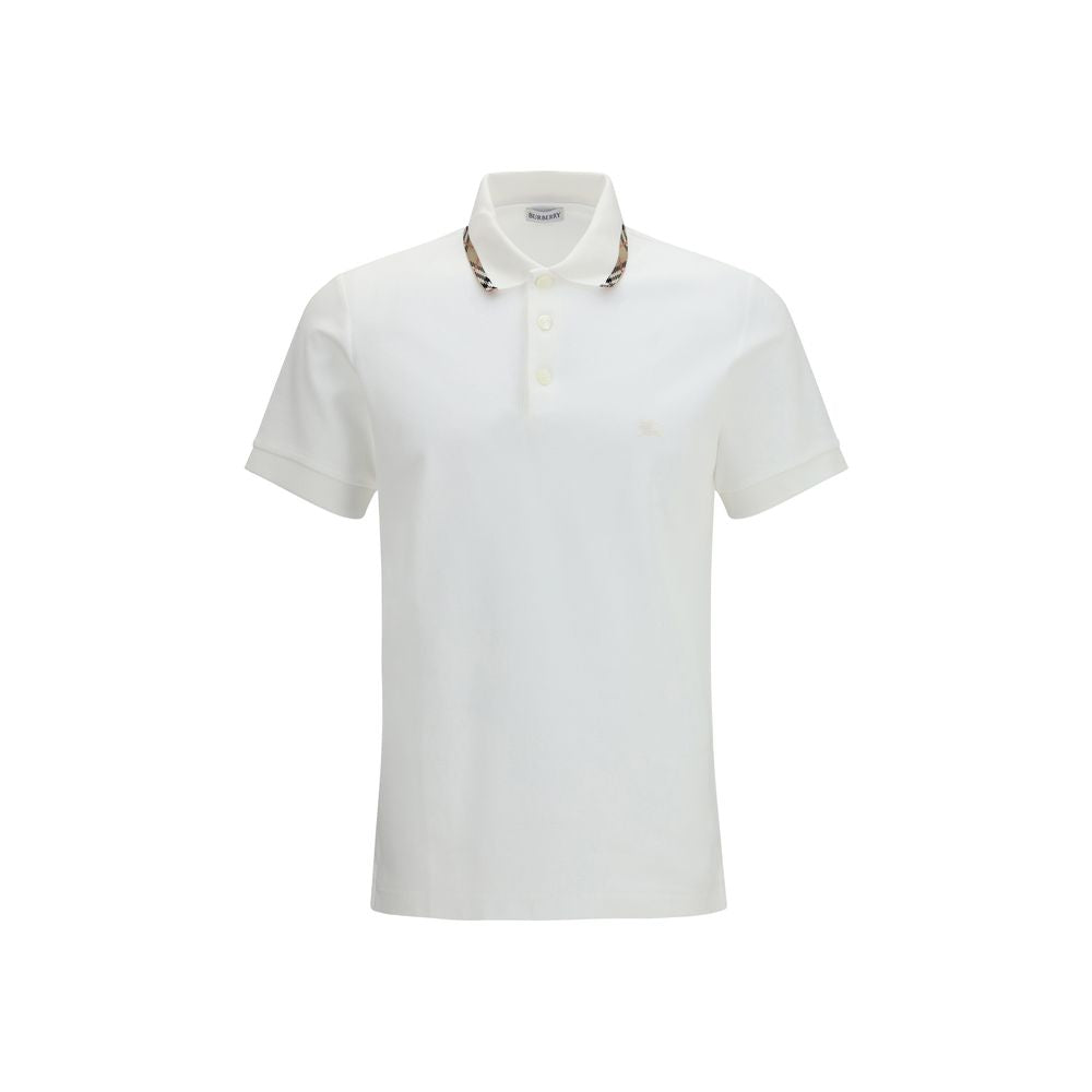 Burberry Weißes Poloshirt aus Baumwolle