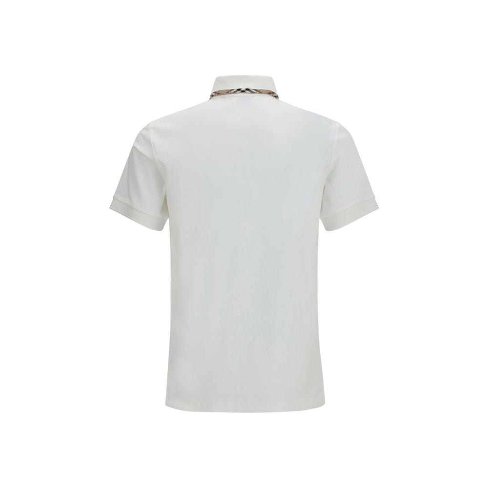 Burberry Weißes Poloshirt aus Baumwolle