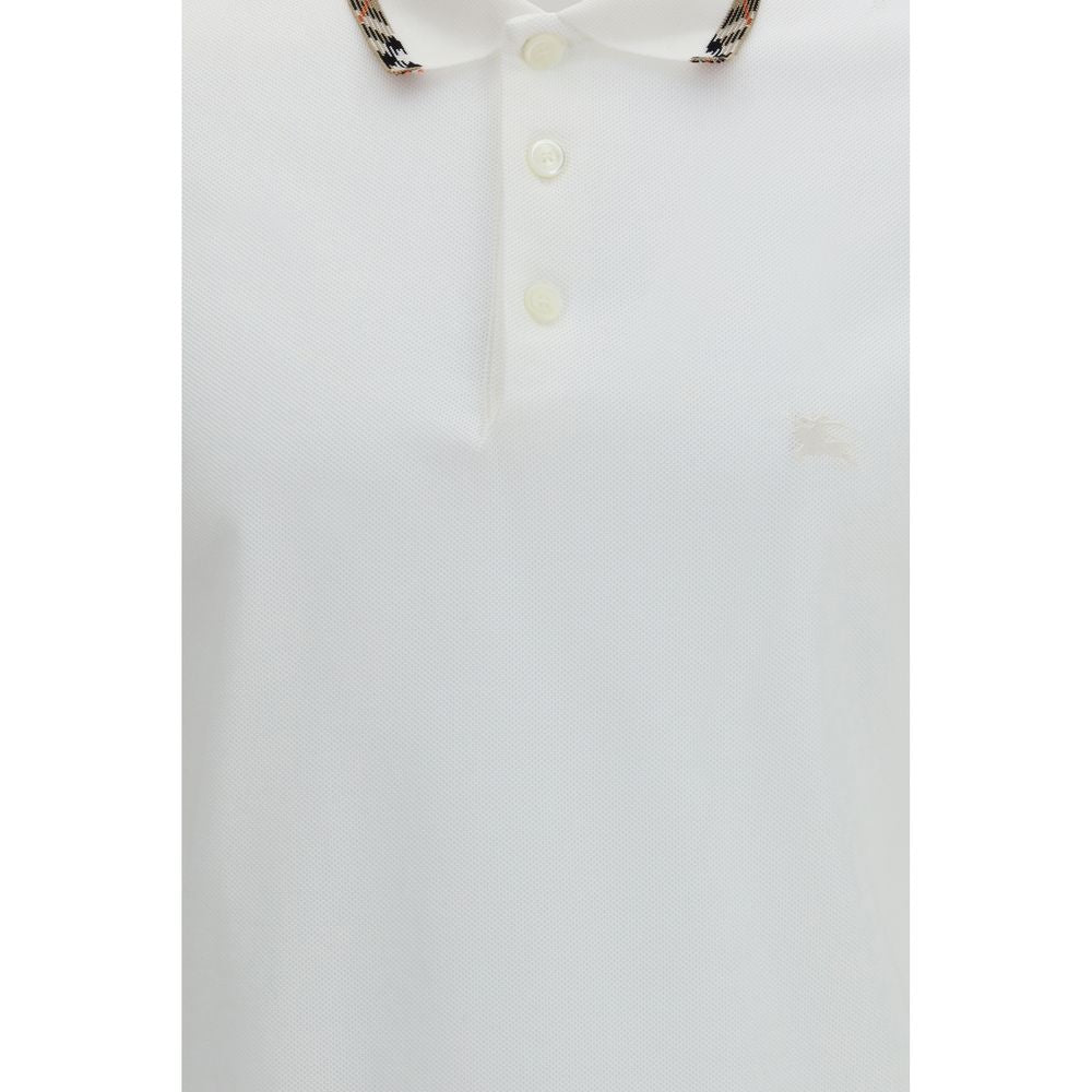 Burberry Weißes Poloshirt aus Baumwolle