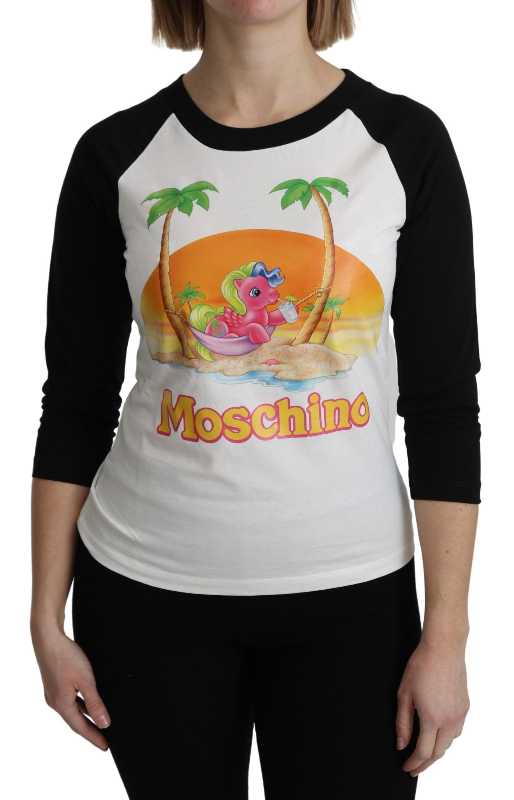 Moschino White Cotton T-Shirt My Little Pony Top Tshirt