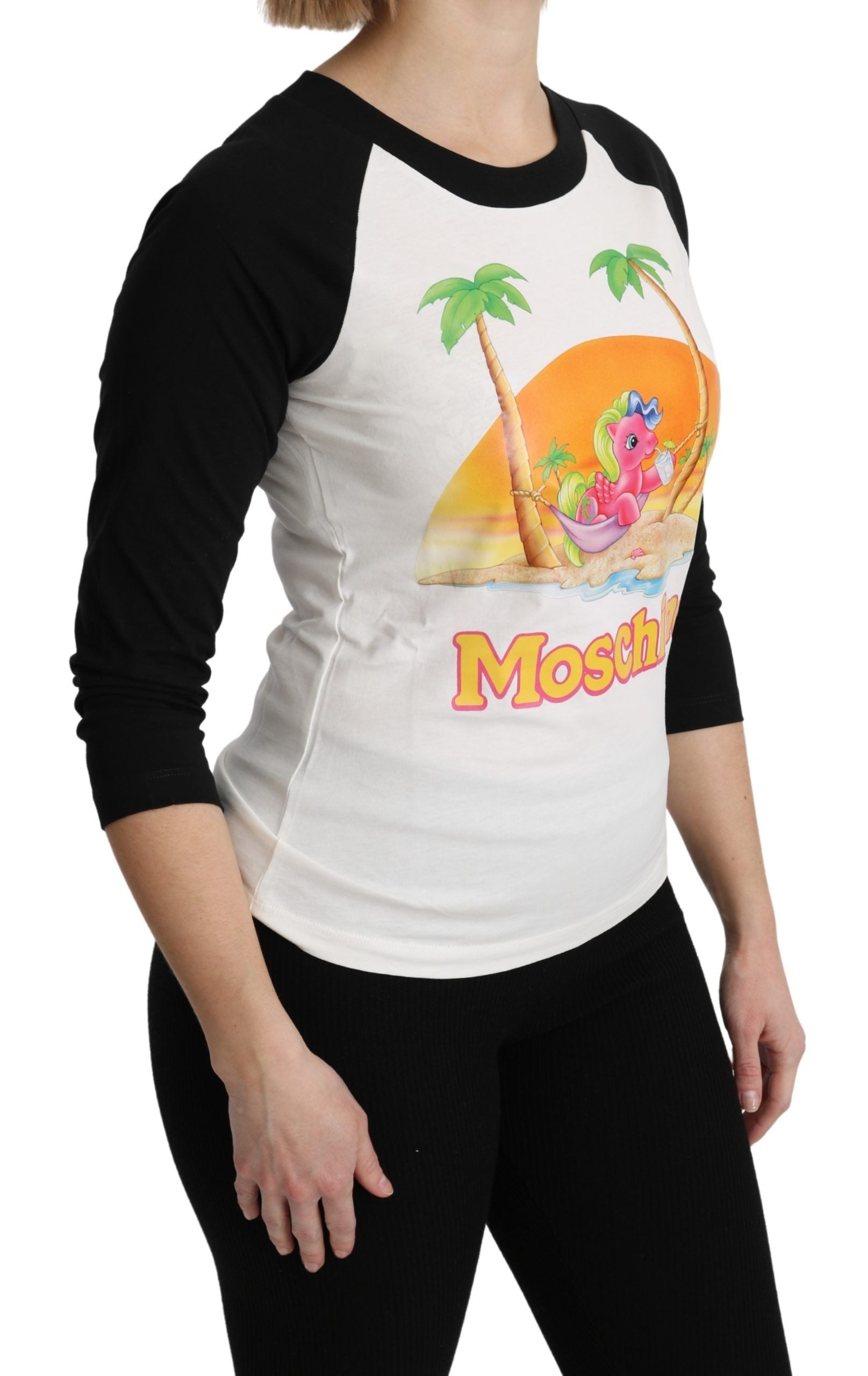 Moschino White Cotton T-Shirt My Little Pony Top Tshirt