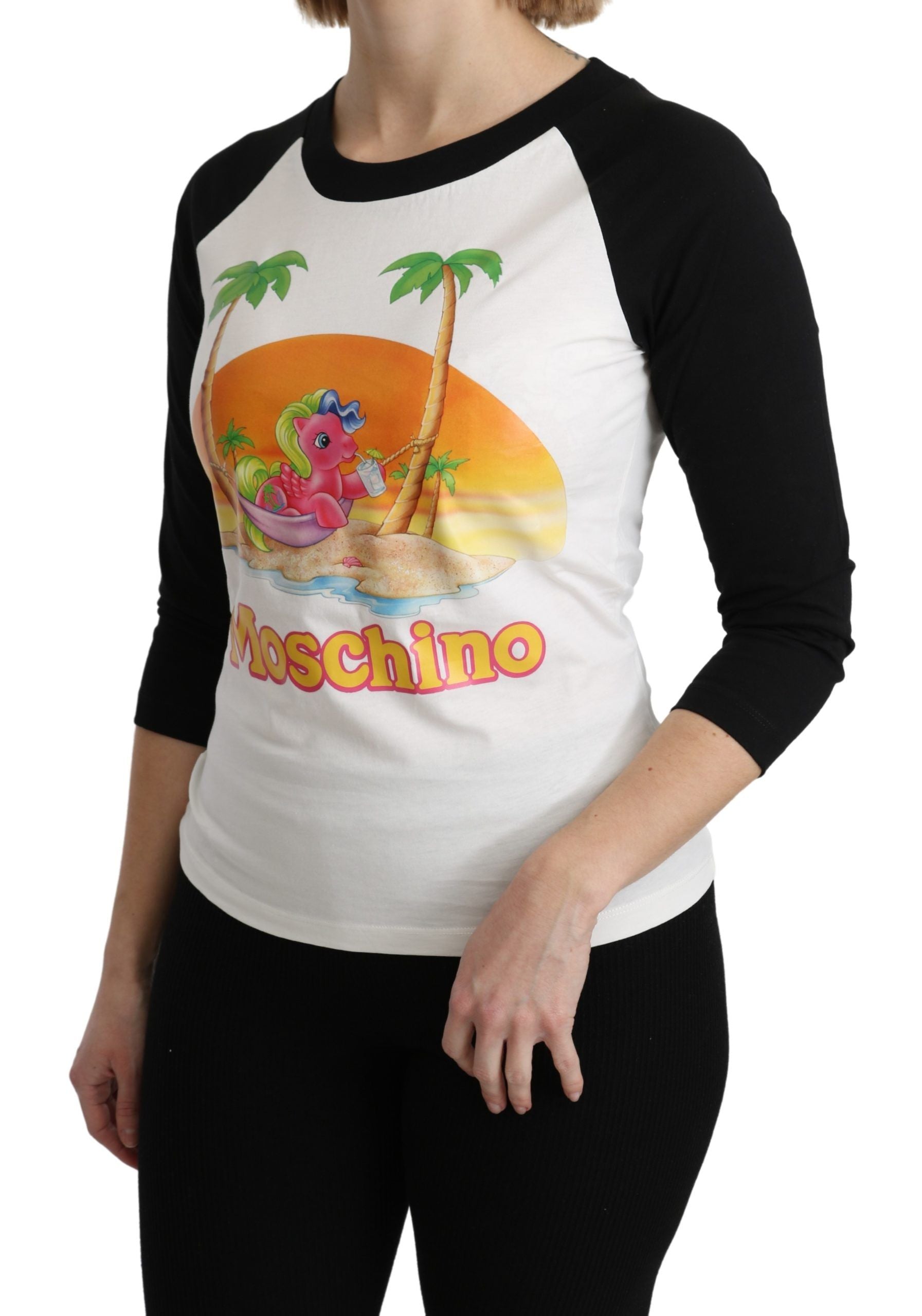 Moschino White Cotton T-Shirt My Little Pony Top Tshirt