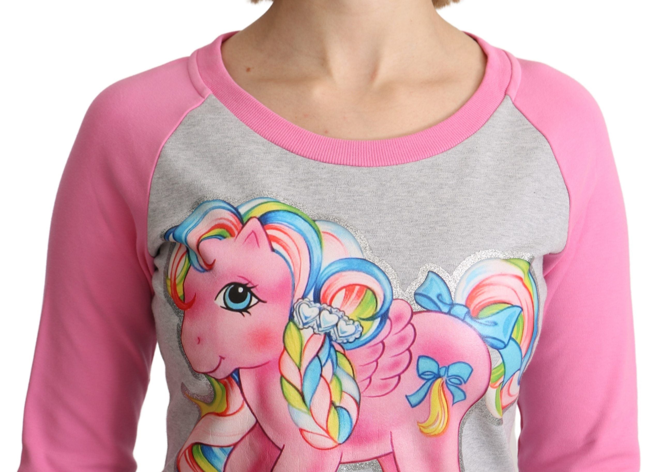 Moschino Graues My Little Pony Top Pullover Kleid