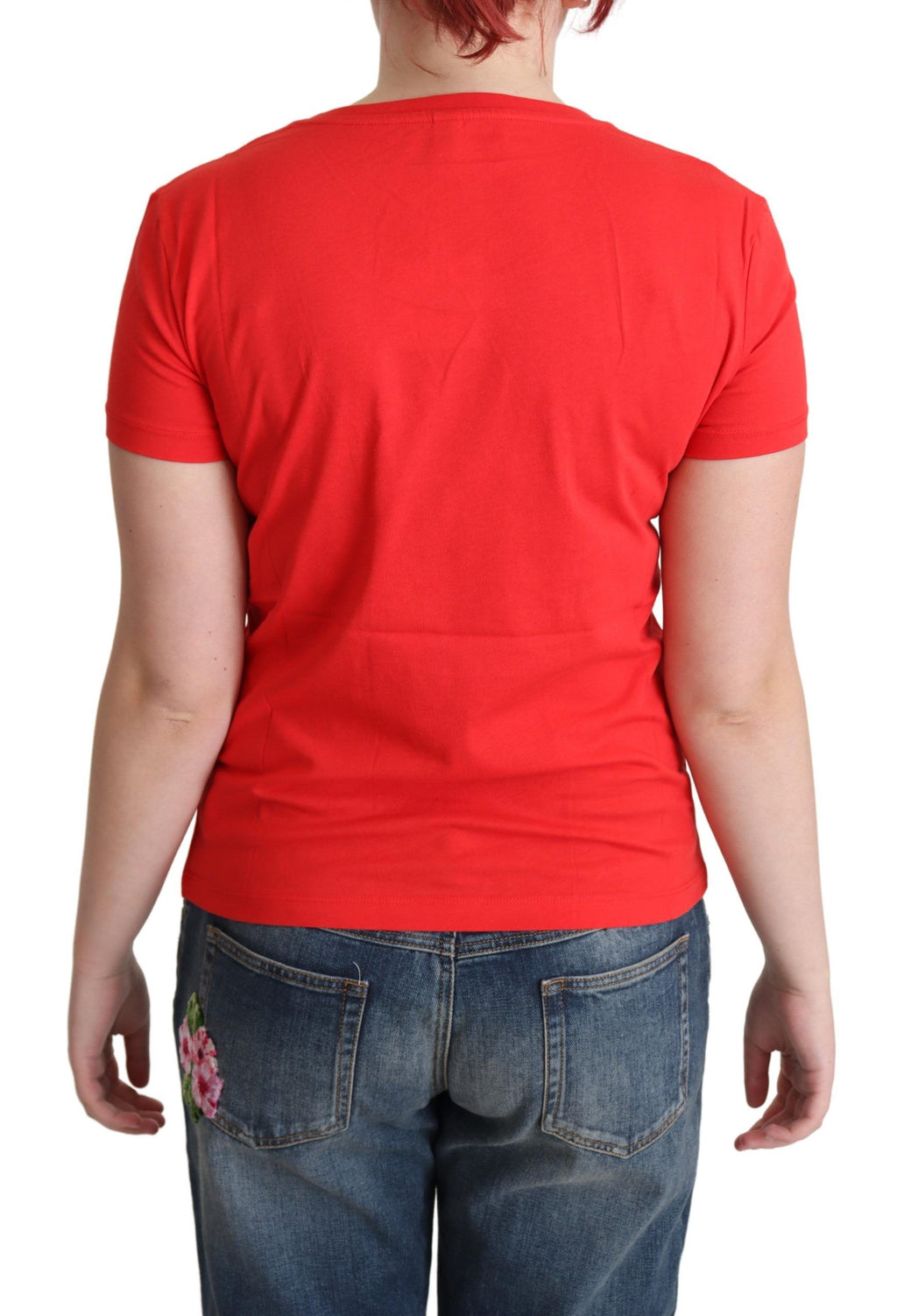 T-shirt imprimé Moschino Red Cotton Come Play 4 Us