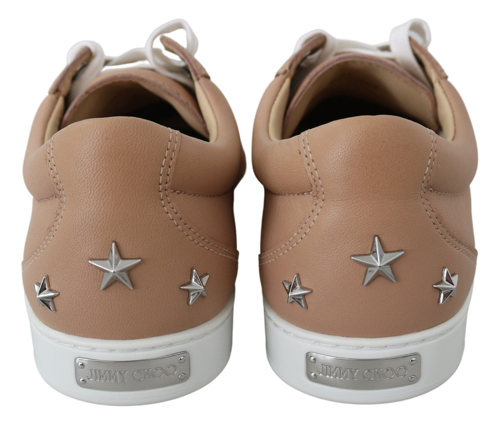 Jimmy Choo Puderrosa Nappaleder-Sneakers