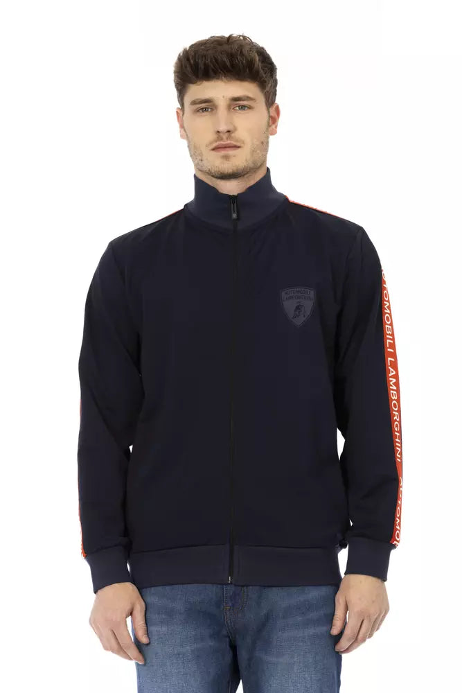 Automobili Lamborghini Blauer Polyester-Sweatshirt für Herren