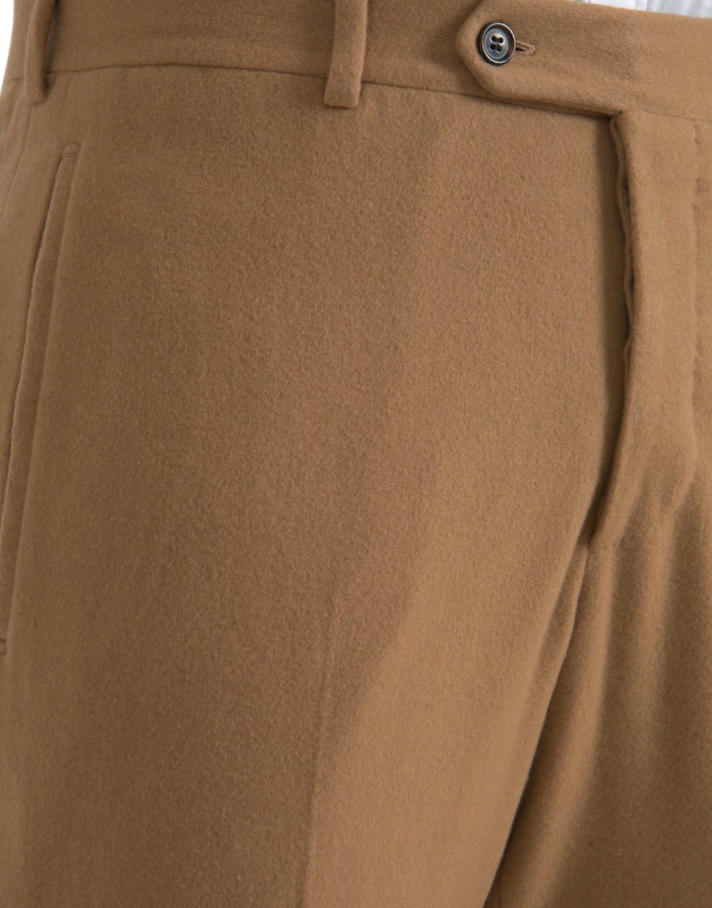 Prada Beige Cashmere Men's Straight Fit Dress Pants