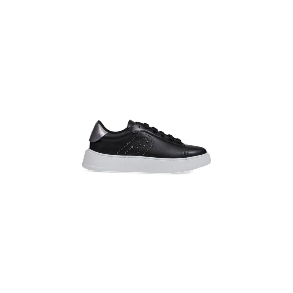 Furla Schwarze Polyethylen-Sneakers mit niedrigem Schaft