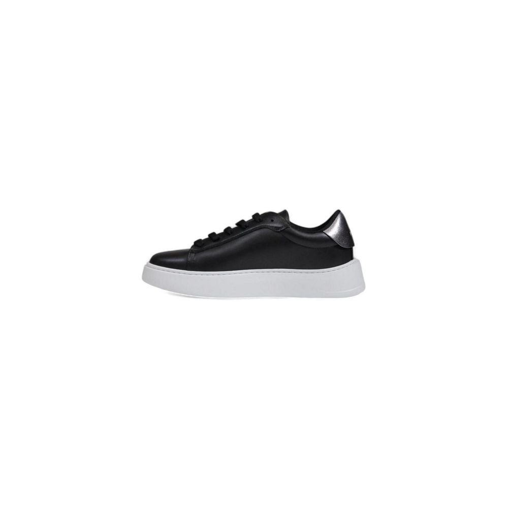 Furla Schwarze Polyethylen-Sneakers mit niedrigem Schaft