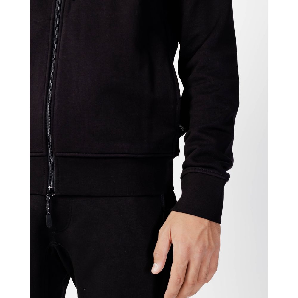 Armani Exchange Schwarzer Baumwoll-Hoodie