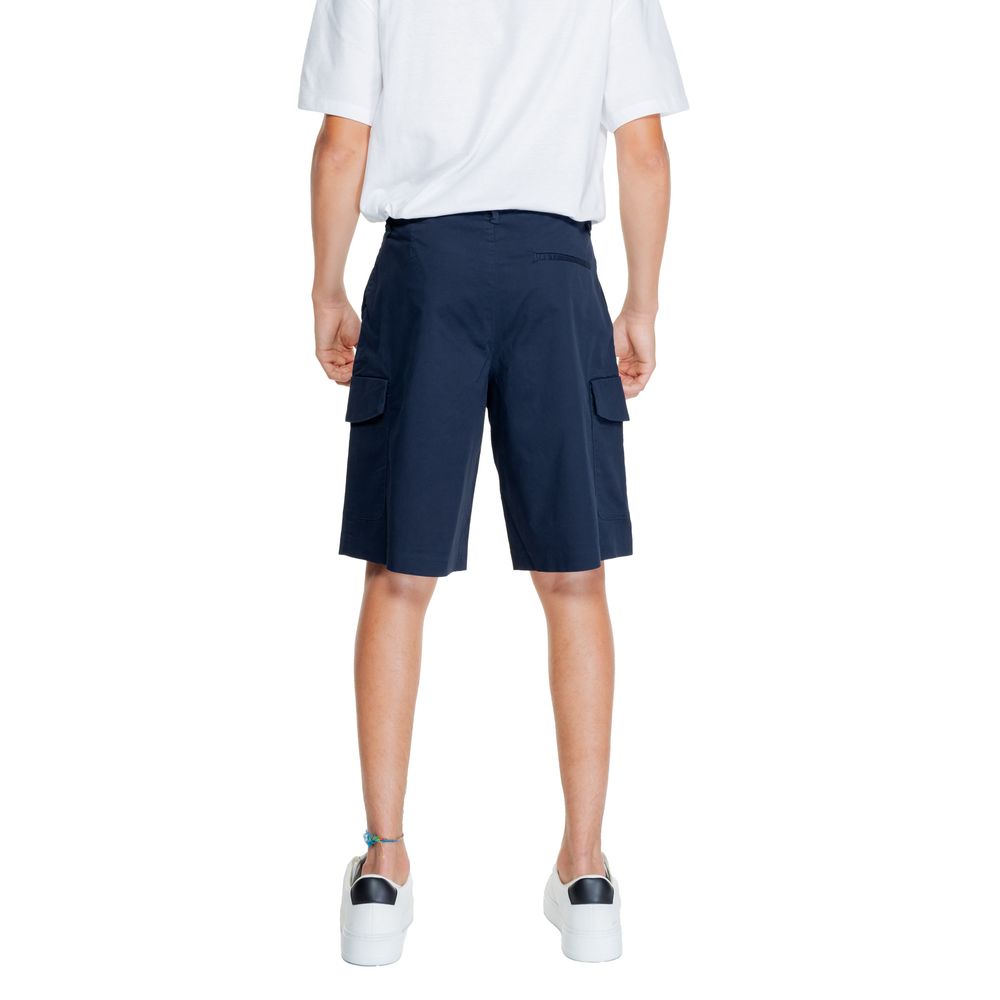 Armani Exchange Blaue Baumwoll-Bermuda-Shorts