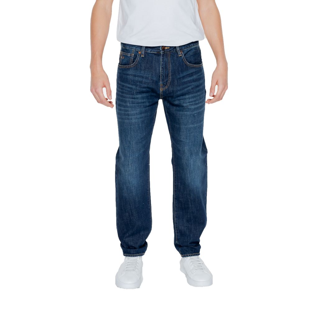 Armani Exchange Blaue Baumwoll-Skinny-Jeans