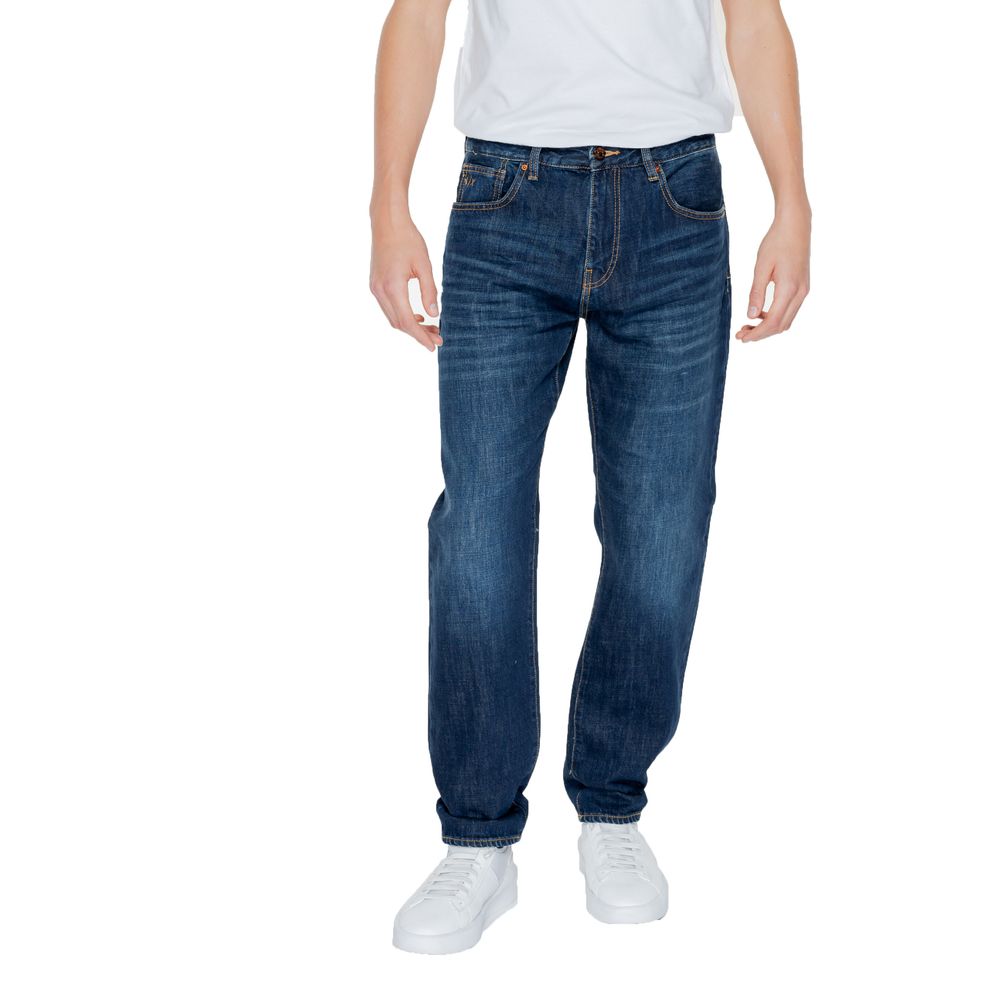 Armani Exchange Blaue Baumwoll-Skinny-Jeans