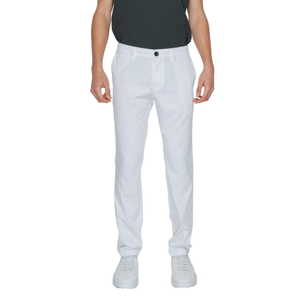 Armani Exchange Weiße Baumwoll-Chinos