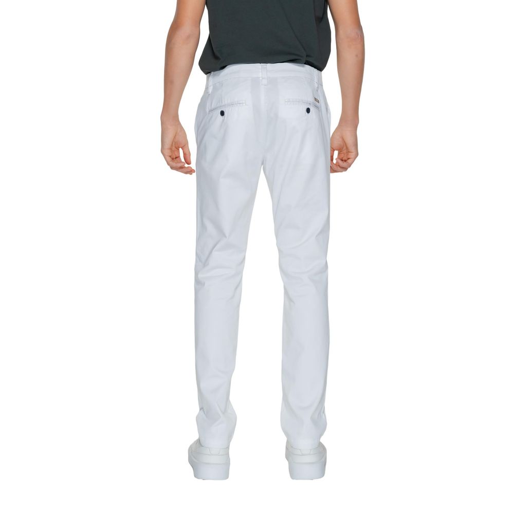 Armani Exchange Weiße Baumwoll-Chinos