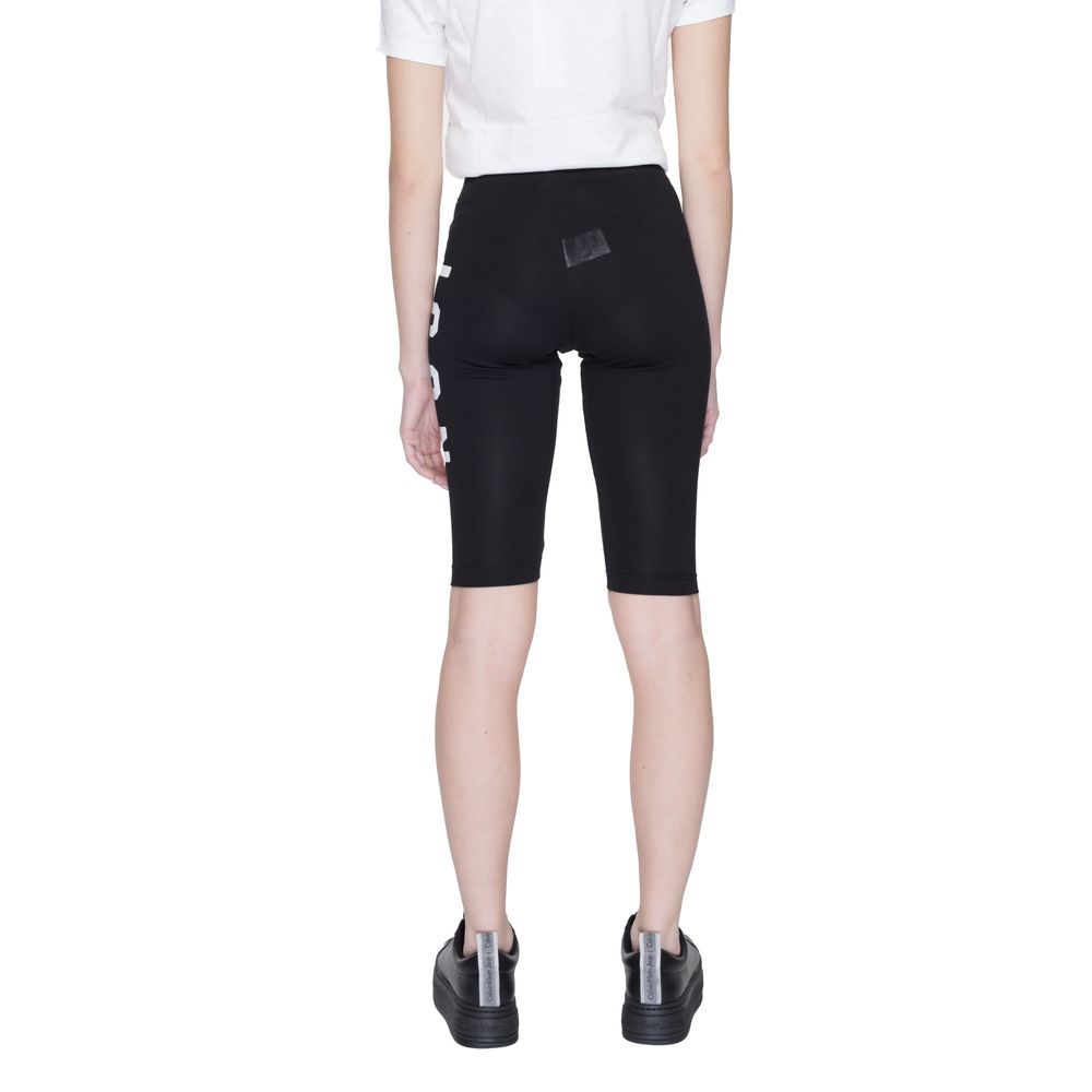 Icon Schwarze Baumwoll-Bermuda-Shorts